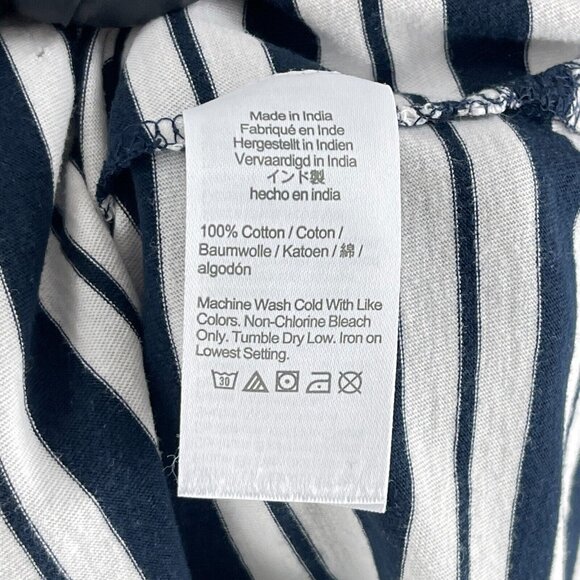 J. Crew Navy and White Striped Midi Dress - Picture 11 of 14